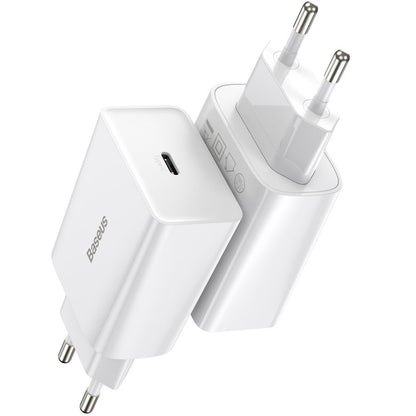 Incarcator Retea Baseus Speed Mini, 20W, 3A, 1 x USB-C, Alb CCFS-SN02