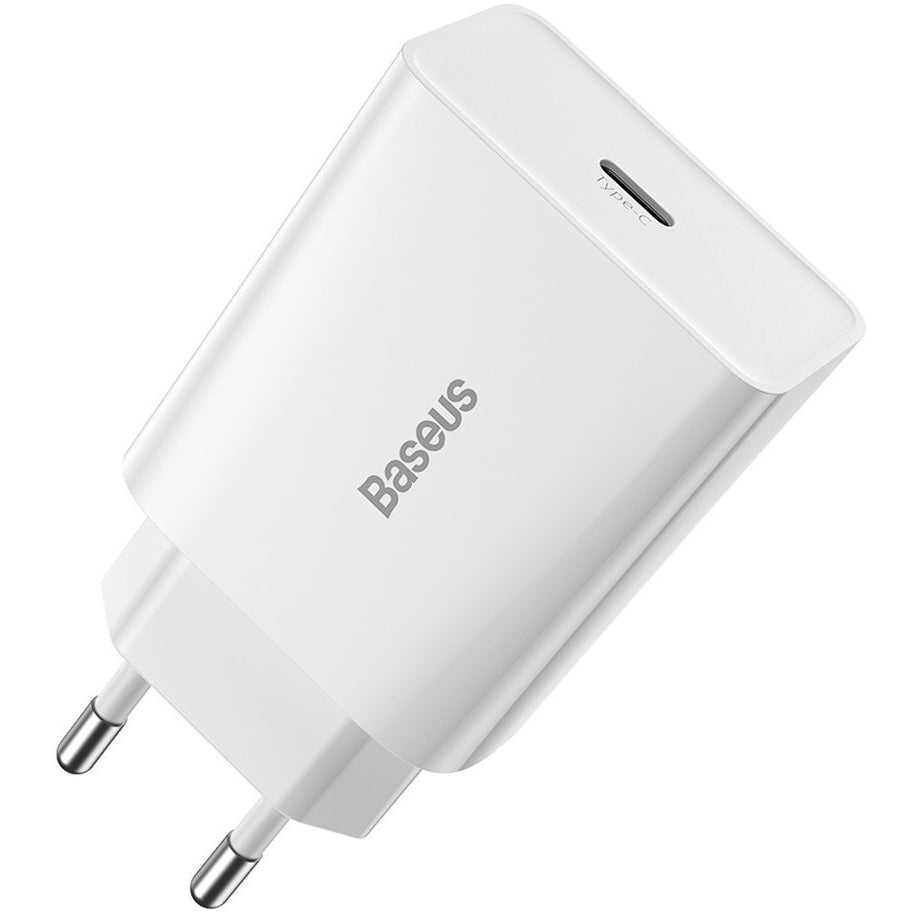 Incarcator Retea Baseus Speed Mini, 20W, 3A, 1 x USB-C, Alb CCFS-SN02