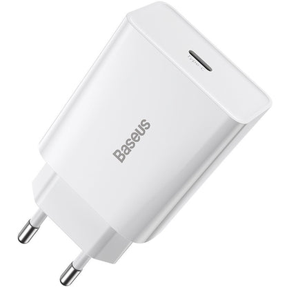 Incarcator Retea Baseus Speed Mini, 20W, 3A, 1 x USB-C, Alb CCFS-SN02