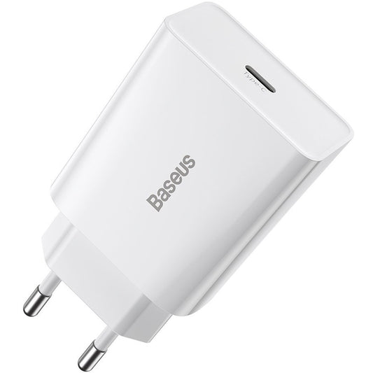 Incarcator Retea Baseus Speed Mini, 20W, 3A, 1 x USB-C, Alb CCFS-SN02