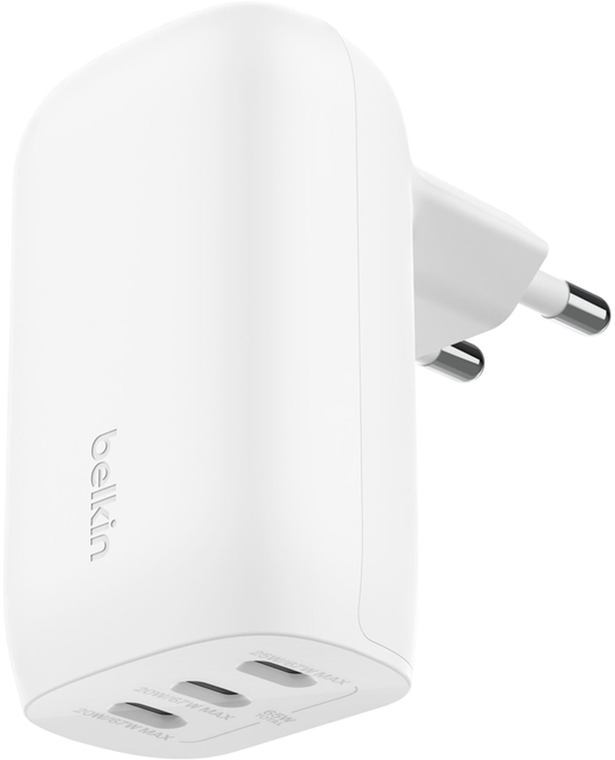 Incarcator Retea Belkin BoostCharge, 67W, 3A, 3 x USB-C, Alb WCC002vfWH