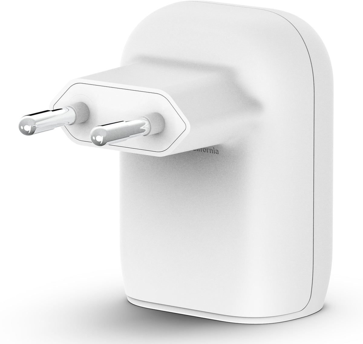 Incarcator Retea Belkin BoostCharge Dual, 37W, 3A, 1 x USB-A - x USB-C, Alb WCB007vfWH