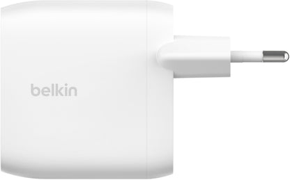 Incarcator Retea Belkin BoostCharge Pro Dual, 60W, 3A, 2 x USB-C, Alb WCB010vfWH