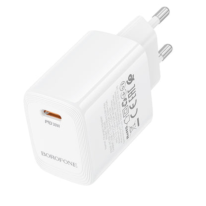 Incarcator Retea Borofone BN28 Fuente, 30W, 3A, 1 x USB-C, Alb
