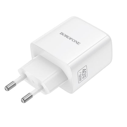Incarcator Retea Borofone BN33 Fuente, 40W, 1 x USB-C, Alb