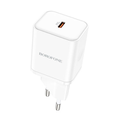 Incarcator Retea Borofone BN6 Field, 20W, 3A, 1 x USB-C, Alb