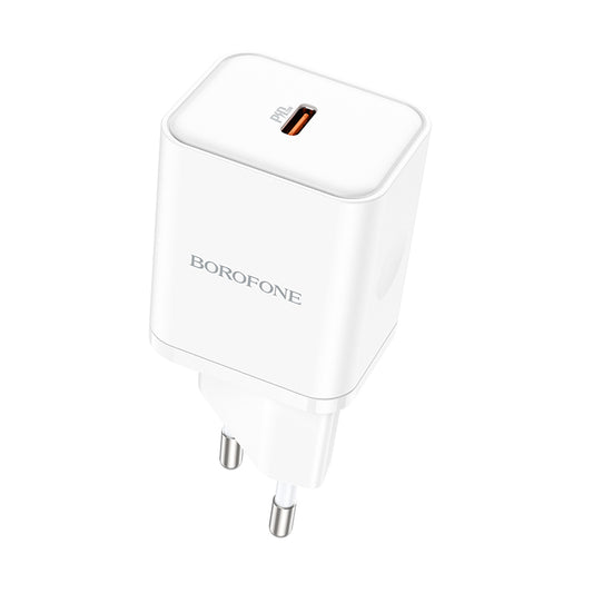 Incarcator Retea Borofone BN6 Field, 20W, 3A, 1 x USB-C, Alb