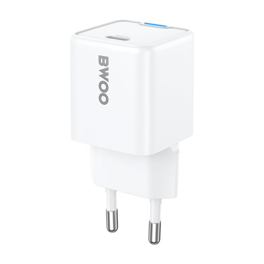Incarcator Retea BWOO CDA211, 30W, 3A, 1 x USB-C, Alb
