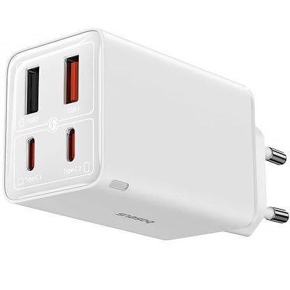 Incarcator Retea Cu Cablu USB-C Baseus GaN6 Pro, 100W, 3.25A, 2 x USB-A - 2 x USB-C, Alb P10162705212-00