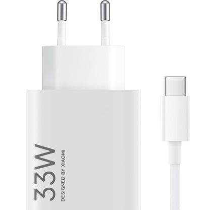 Incarcator Retea Cu Cablu USB-C Xiaomi, 33W, 3A, 1 x USB-A, Alb BHR9956EU