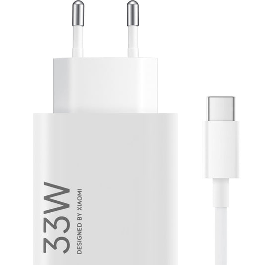 Incarcator Retea Cu Cablu USB-C Xiaomi, 33W, 3A, 1 x USB-A, Alb BHR9956EU