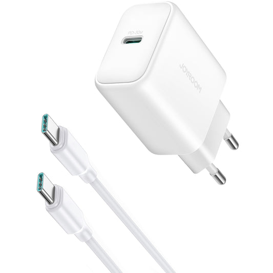 Incarcator Retea Cu Cablu USB-C Joyroom JR-TCF24, 30W, 3A, 1 x USB-C, Alb