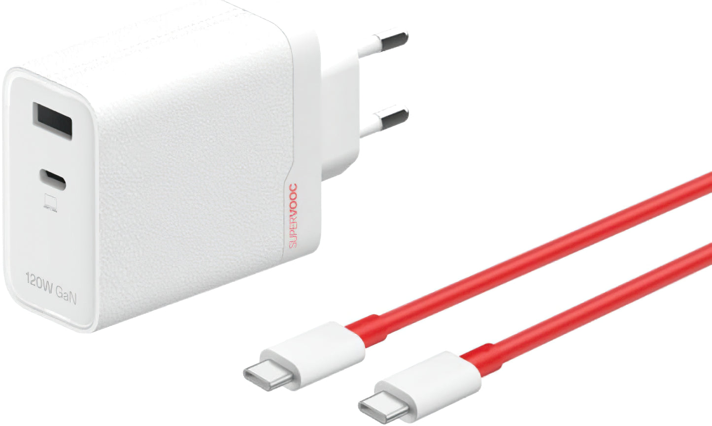 Incarcator Retea Cu Cablu USB-C OnePlus OSABBCBBAE, 120W, 7.3A, 1 x USB-A - 1 x USB-C, Alb 5461100631