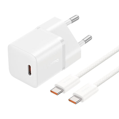 Incarcator Retea Cu Cablu USB-C Baseus GaN5, 20W, 3A, 1 x USB-C, Alb P10110900213-01