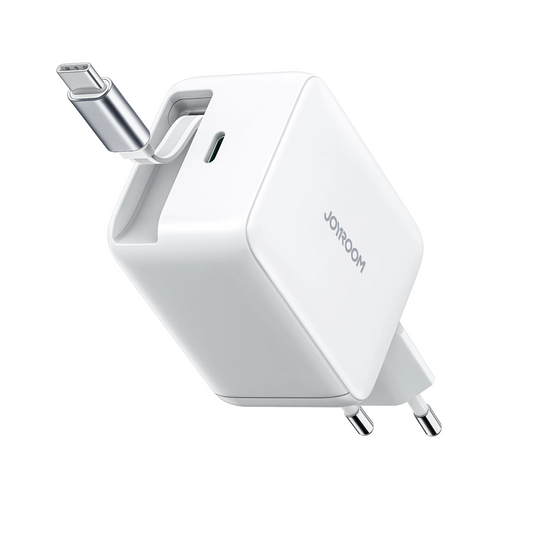 Incarcator Retea Cu Cablu USB-C Joyroom JR-TCL06, 67W, 3A, 1 x USB-C, Alb