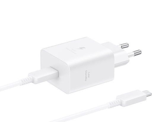 Incarcator Retea Cu Cablu USB-C Samsung, 45W, 4.05A, 1 x USB-C, Alb EP-T4511XWEGEU