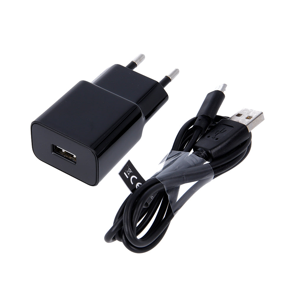 Incarcator Retea Cu Cablu microUSB MaXlife MXTC-01, 10.5W, 2.1A, 1 x USB-A, Negru