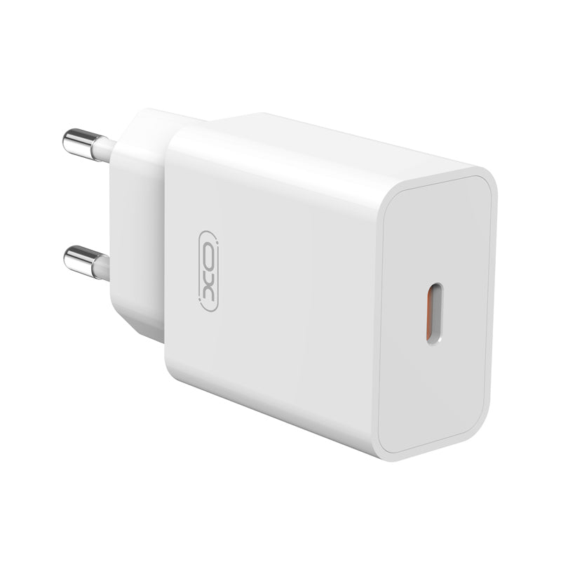 Incarcator Retea Cu Cablu Lightning XO Design L126, 20W, 3A, 1 x USB-C, Alb