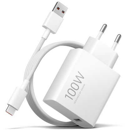 Incarcator Retea Cu Cablu USB-C Xiaomi MY-19-ER, 100W, 6.1A, 1 x USB-A, Alb BHR095VEU
