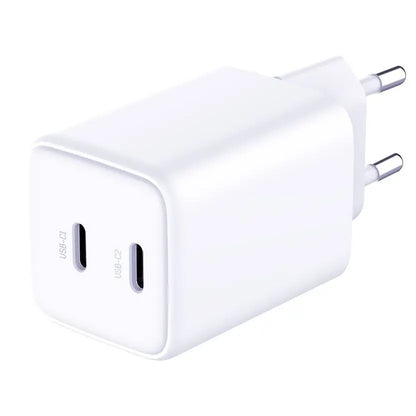 Incarcator Retea Cu Cablu USB-C 3MK HyperCharger, 45W, 3A, 2 x USB-C, Alb