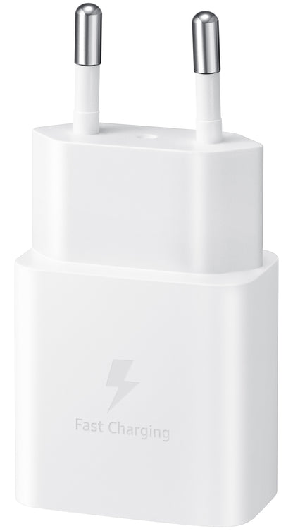 Ładowarka sieciowa Samsung USB-C z kablem USB-C, 15 W, 2 A, 1 x USB-C, biała EP-T1510XWEGEU