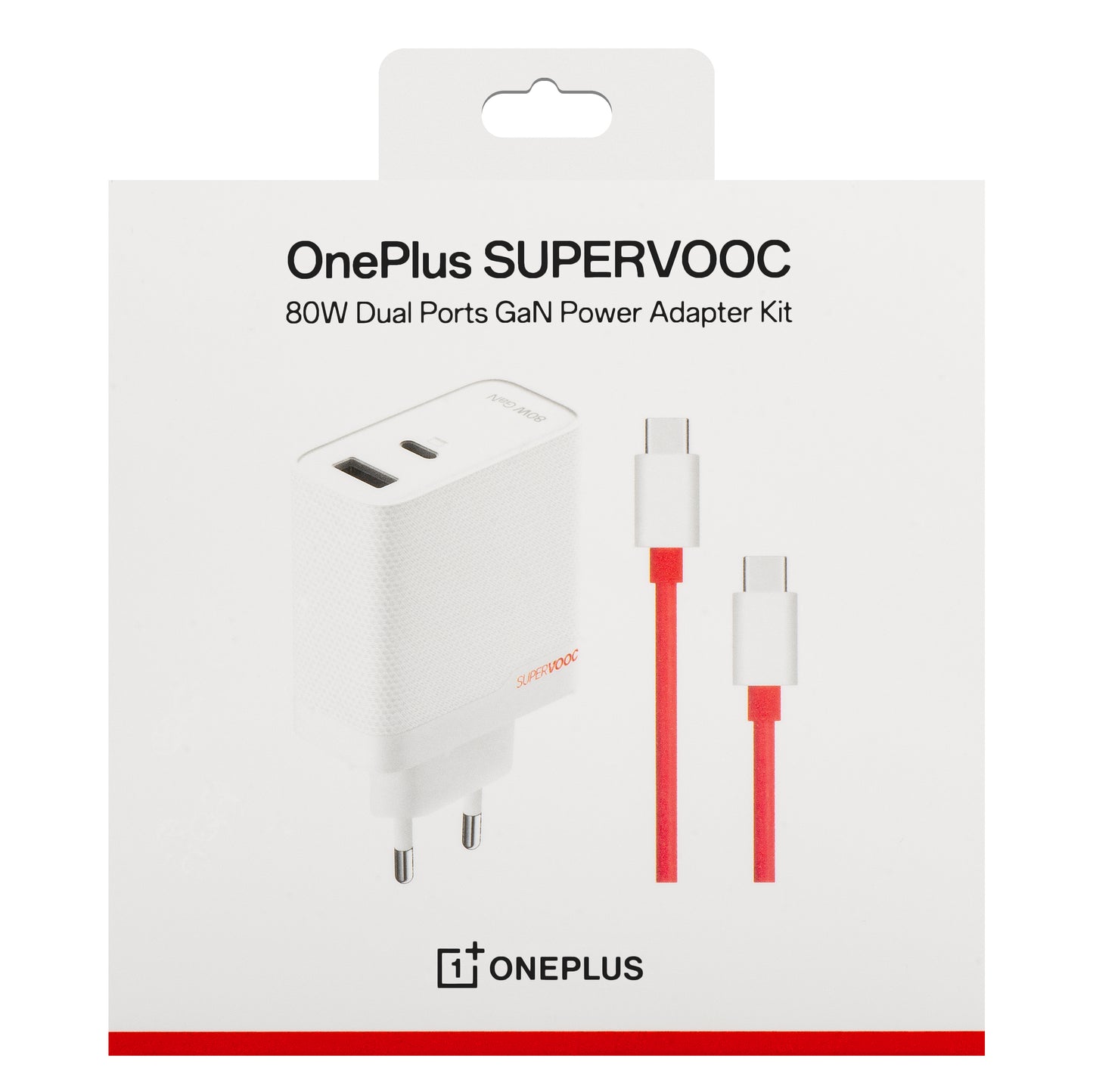 Incarcator Retea Cu Cablu USB-C OnePlus, 80W, 7.3A, 1 x USB-A - 1 x USB-C, Alb 5461100597