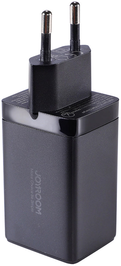 Incarcator Retea Cu Cablu USB-C Joyroom TCG01, 65W, 3.25A, 1 x USB-A - 2 x USB-C, Negru
