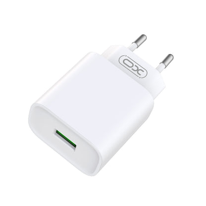 Incarcator Retea Cu Cablu Lightning XO Design CE02D, 18W, 3A, 1 x USB-A, Alb