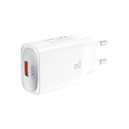 Incarcator Retea Cu Cablu Lightning XO Design CE19, 18W, 3A, 1 x USB-A, Alb
