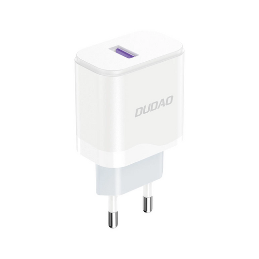 Incarcator Retea Cu Cablu USB-C Dudao A20EU, 18W, 3A, 1 x USB-A, Alb