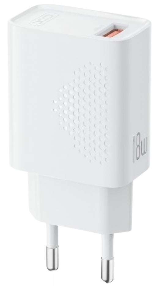 Incarcator Retea Cu Cablu microUSB XO Design L159, 18W, 3A, 1 x USB-A, Alb