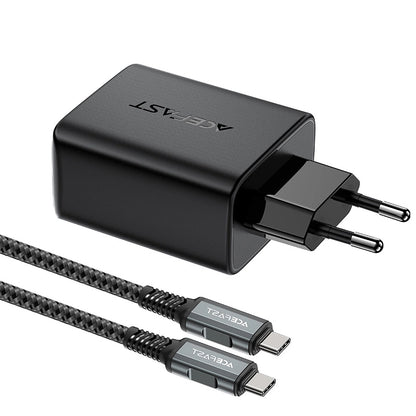 Incarcator Retea Cu Cablu Acefast A17 Hub TV, 65W, 3A, 1 x HDMI - 1 x USB-A - 1 x USB-C, Negru