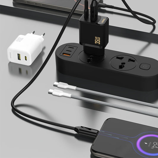 Incarcator Retea Cu Cablu USB-C Dudao A27 Max, 35W, 1 x USB-A - 1 x USB-C, Negru