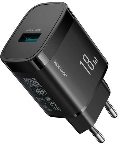 Incarcator Retea Cu Cablu USB-C Joyroom JR-TF4, 18W, 3A, 1 x USB-A, Negru