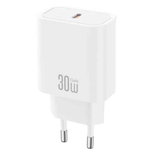 Incarcator Retea Cu Cablu USB-C XO Design CE41, 30W, 3A, 1 x USB-C, Alb