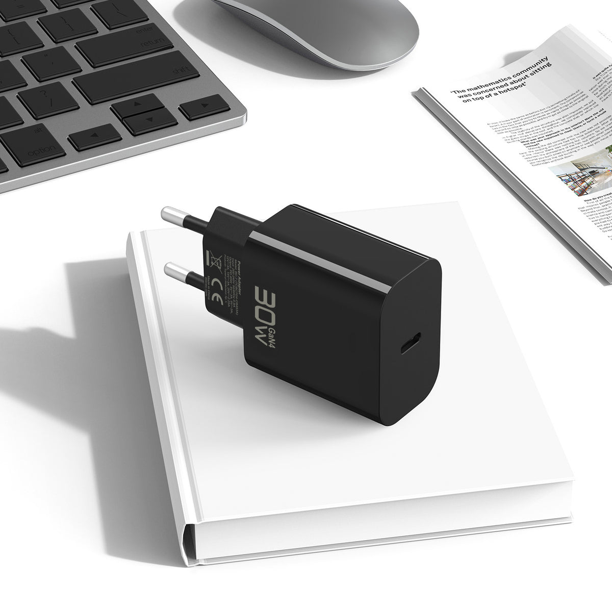 Incarcator Retea Cu Cablu USB-C Blavec BC-14, 30W, 3A, 1 x USB-C, Negru