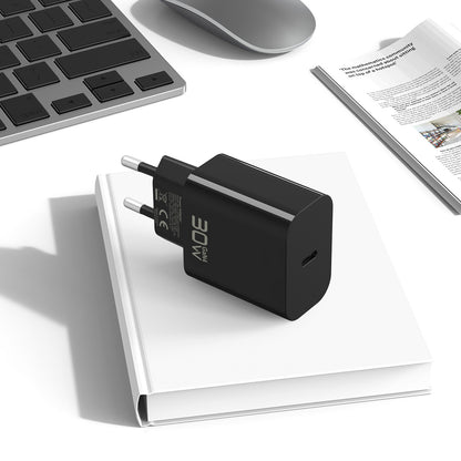 Incarcator Retea Cu Cablu USB-C Blavec BC-14, 30W, 3A, 1 x USB-C, Negru