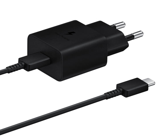 Incarcator Retea cu Cablu USB-C Samsung, 15W, 2A, 1 x USB-C, Negru EP-T1510XBEGEU