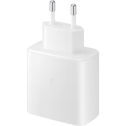 Incarcator Retea cu Cablu USB-C Samsung EP-TA845 + DW767JWE, 45W, 4.05A, 1 x USB-C, Alb GP-PTU020SOFWQ