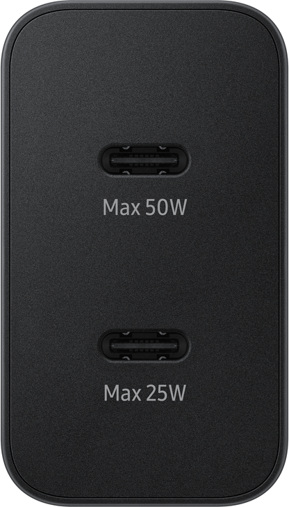 Ładowarka sieciowa Samsung z kablem USB-C, 50 W, 3 A, 2 x USB-C, czarna EP-T5020XBEGEU