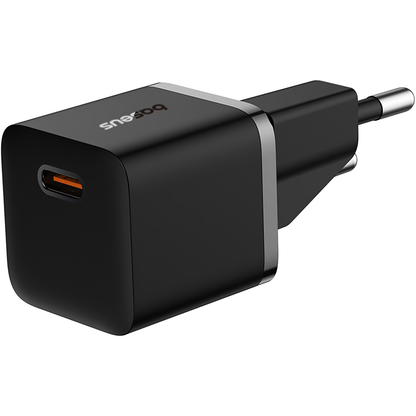 Incarcator Retea Cu Cablu USB-C Baseus GaN5, 20W, 3A, 1 x USB-C, Negru P10110900113-00