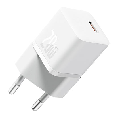 Incarcator Retea Cu Cablu USB-C Baseus GaN5, 20W, 3A, 1 x USB-C, Alb P10110900213-01