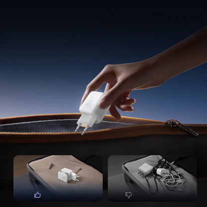 Incarcator Retea Cu Cablu USB-C Joyroom JR-TCL05, 45W, 3A, 2 x USB-C, Alb