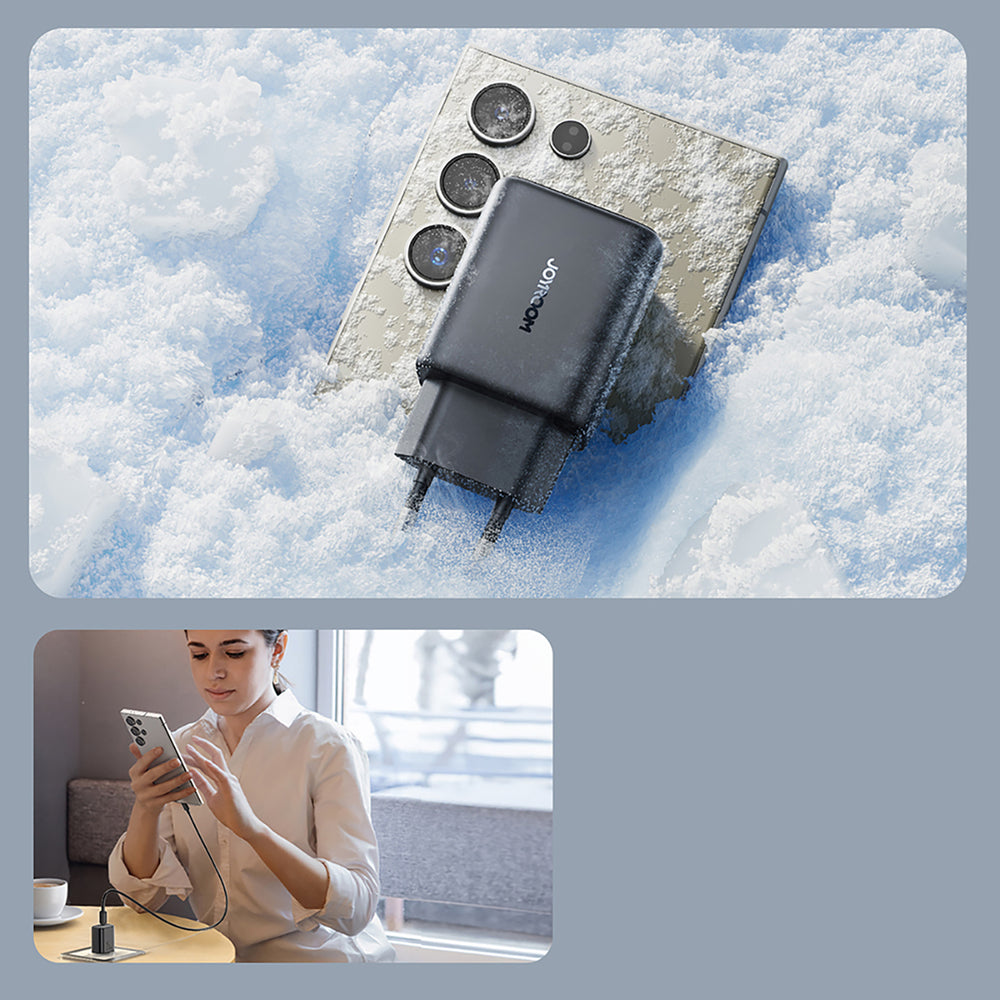 Incarcator Retea Cu Cablu USB-C Joyroom JR-TCF23, 25W, 3A, 1 x USB-C, Negru