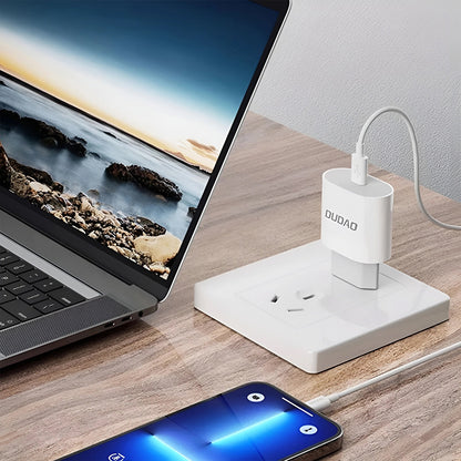 Incarcator Retea Cu Cablu USB-C Dudao A14EUC, 20W, 3A, 1 x USB-C, Negru