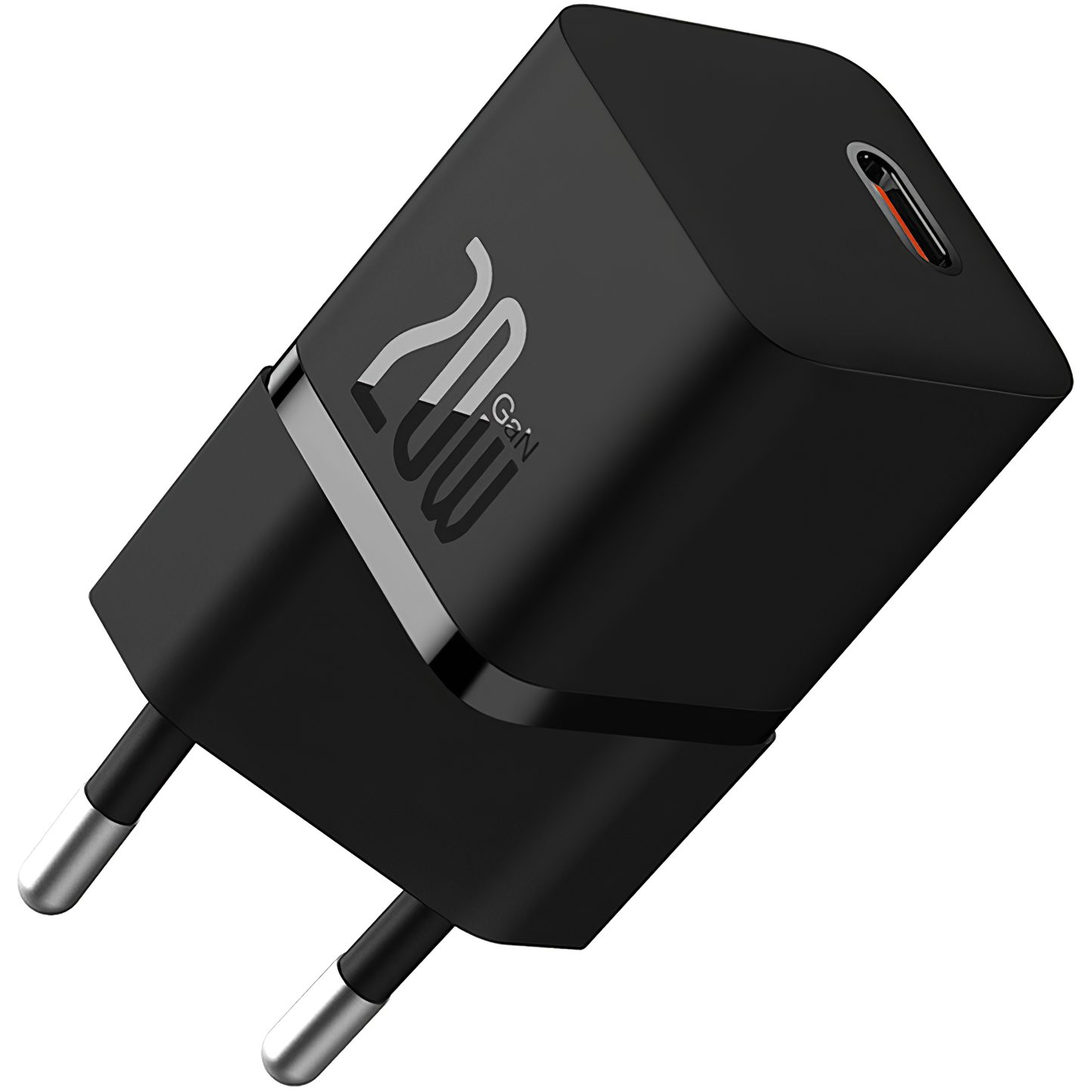 Incarcator Retea Cu Cablu USB-C Baseus GaN5, 20W, 3A, 1 x USB-C, Negru P10110900113-00