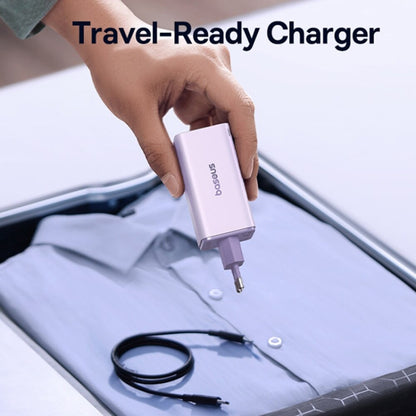 Incarcator Retea Cu Cablu USB-C Baseus GaN6 Pro, 100W, 3.25A, 2 x USB-A - 2 x USB-C, Mov P10162705532-00