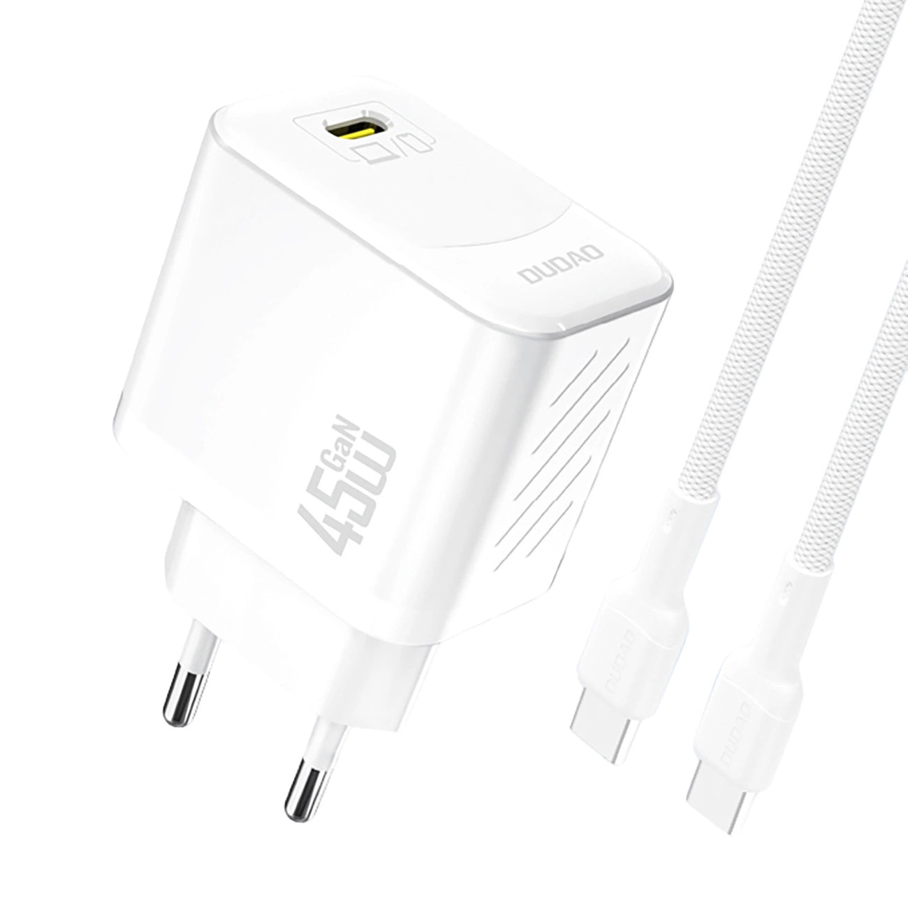 Incarcator Retea Cu Cablu USB-C Dudao A28C, 45W, 3A, 1 x USB-C, Alb