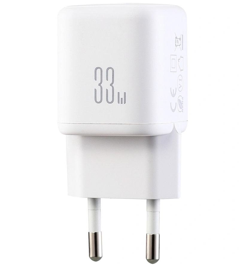 Incarcator Retea Cu Cablu USB-C Joyroom JR-TG7, 33W, 3A, 1 x USB-A - 1 x USB-C, Alb