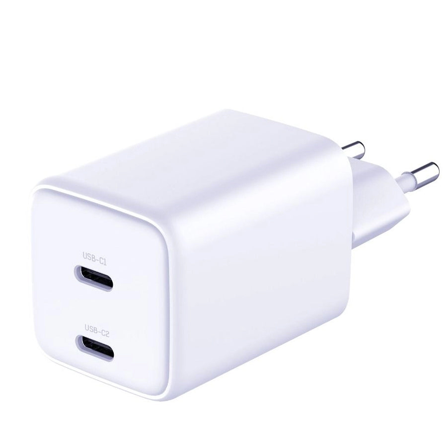 Incarcator Retea Cu Cablu USB-C 3MK HyperCharger, 45W, 3A, 2 x USB-C, Alb